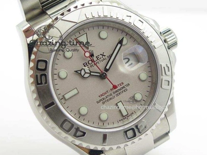 0901 Effortless Yacht-Master BP Maker 16622 Silver Dial On SS Bracelet A 3868